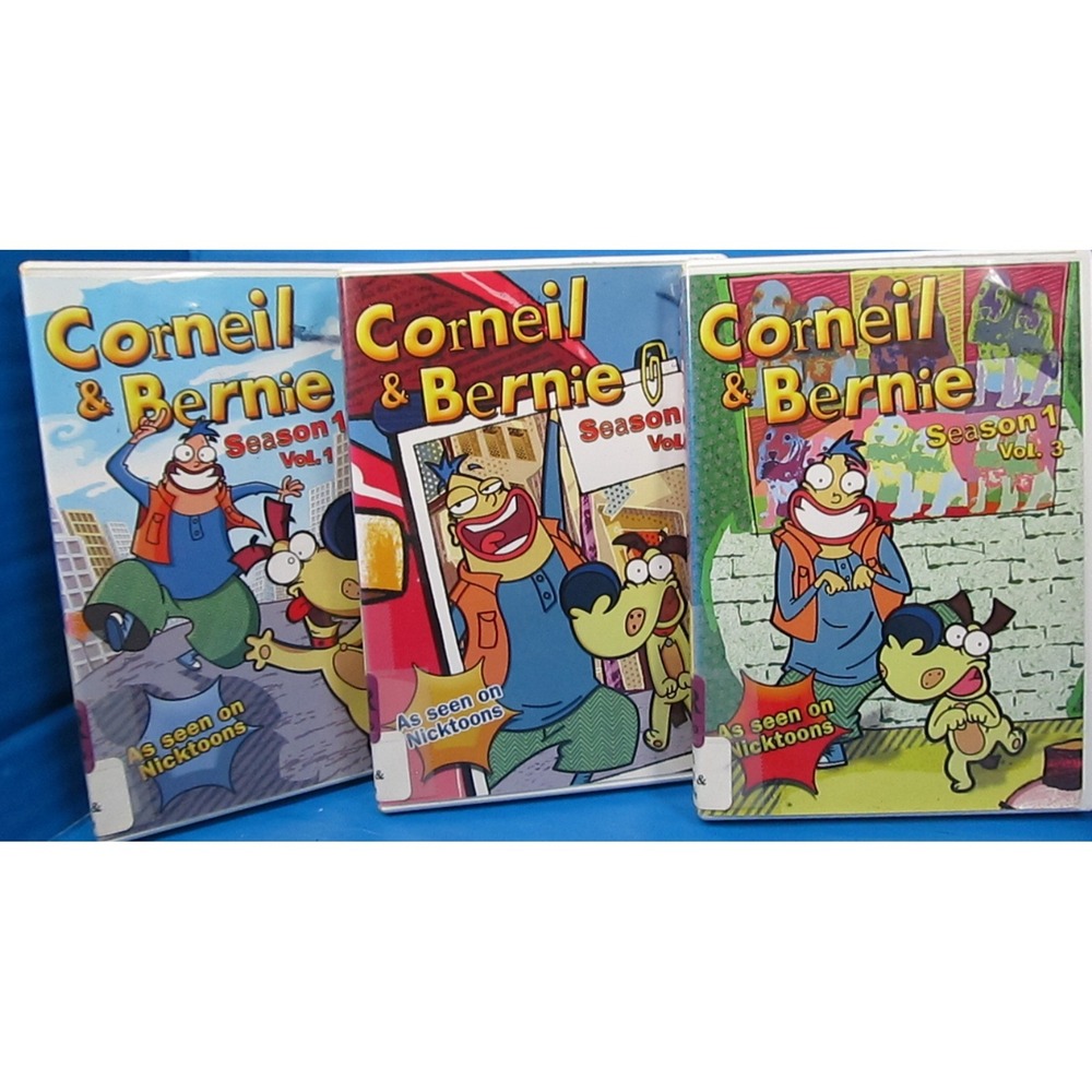 Corneil & Bernie - Season 1, Volume 1-3 Lot Nicktoons Cartoon DVD XLibrary